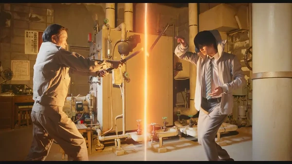 Two characters fighting in "Under Ninja".